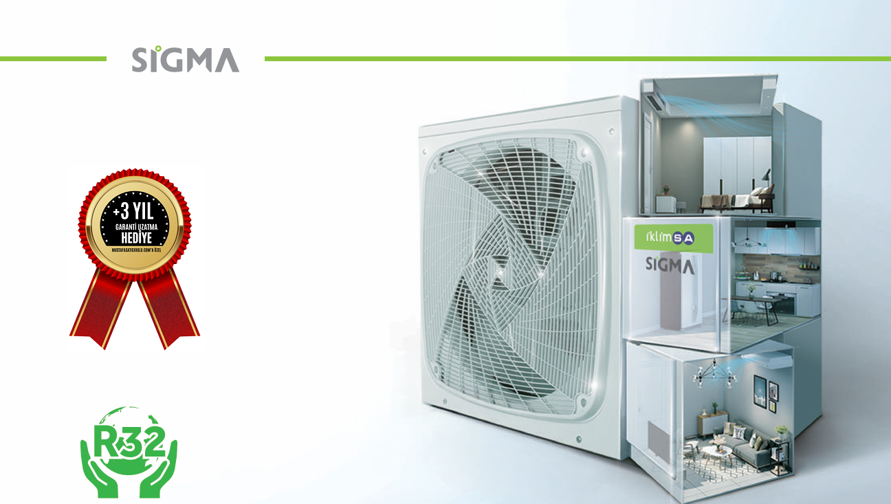 sigma klima +3 yıl garanti hediye