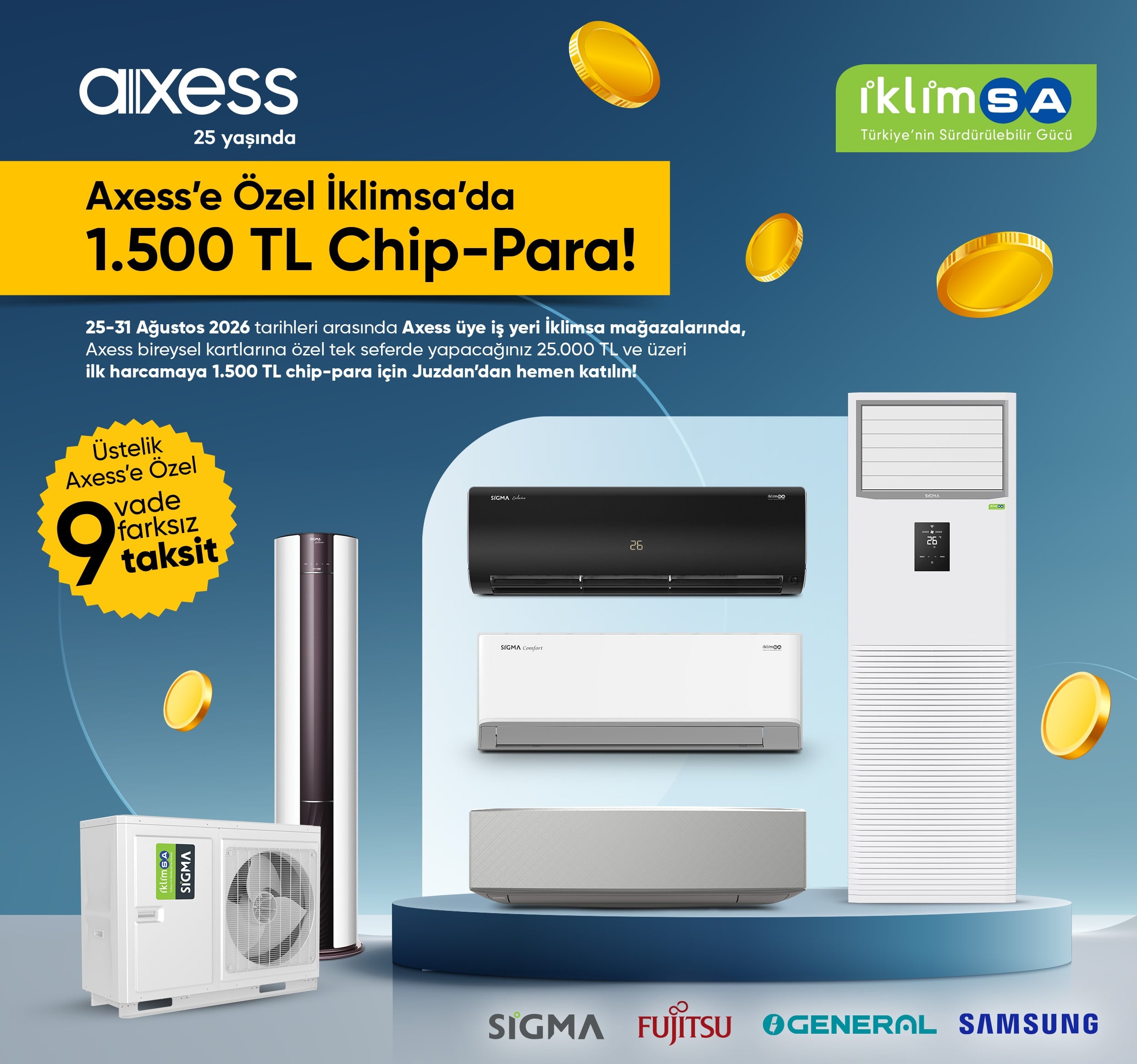axess 1500 tl chip para