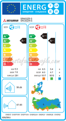 Mitsubishi SRK63ZRW-S Diamond A++ 21 BTU Inverter Klima