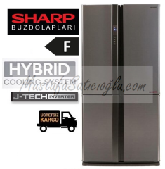 SHARP SJEX820F2SL 4 Kapılı Gardrop Tipi Buzdolabı
