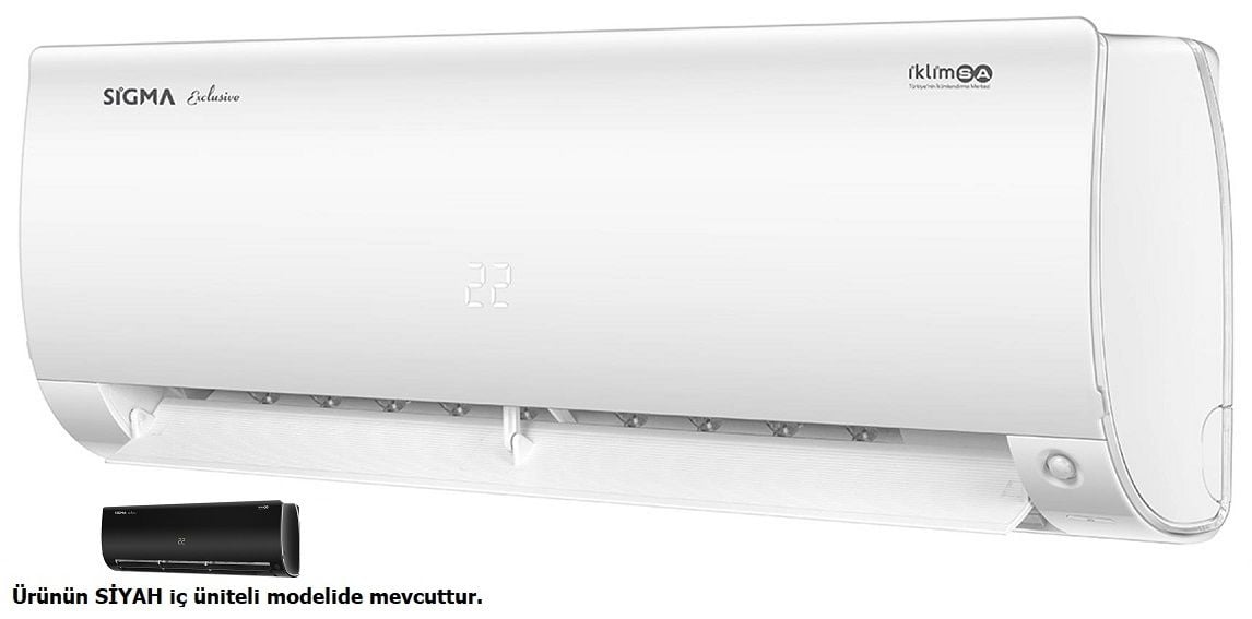 Sigma SGM09INVDHG Exclusive A+++ 9BTU Inverter Klima Beyaz/Siyah
