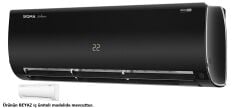 Sigma SGM12INVDHG Exclusive A+++ 12 BTU Inverter Klima-SİYAH/BEYAZ