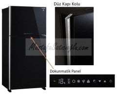 SHARP Buzdolabı SJ-XG690G-BK (Dijital Model SİYAH)