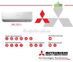 Mitsubishi SRK25ZSPWS Silver 9 BTU Inverter Klima