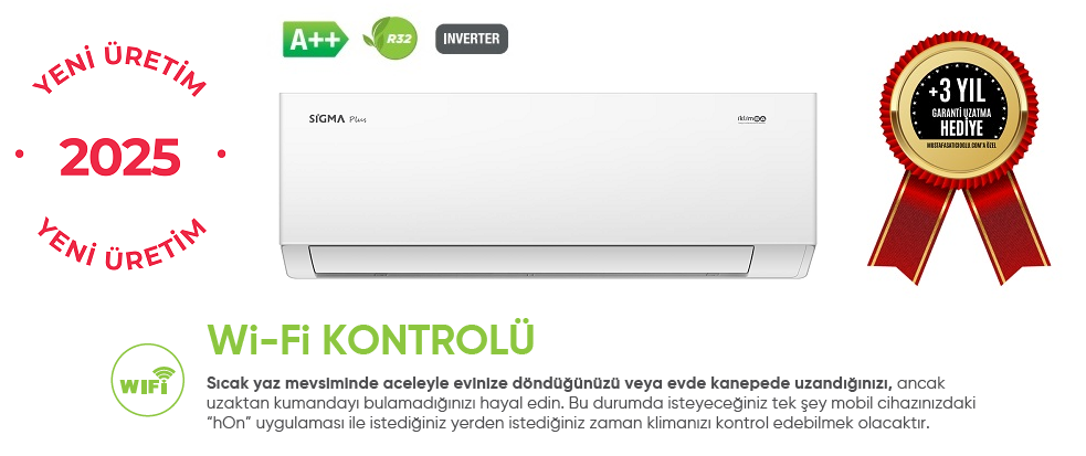 Sigma SGM24İNVDHB1-PLUS 24 BTU İnverter Klima