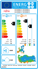 Fujitsu Beauty 9 BTU A++ Inverter Klima R32 ASEG09KETF-B