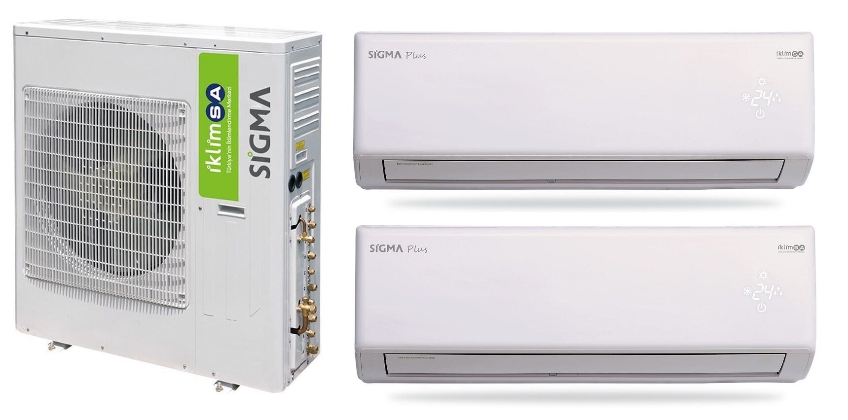 Sigma Multi Inverter Dış Ünite 14.000 BTU + 9 BTU İÇ ÜNİTE + 7 BTU İÇ ÜNİTE KOMBİNASYONU