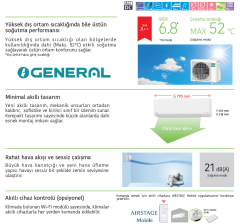 General Prime 9.000 BTU/h A++ Inverter Klima R32 ASHH09KLTA